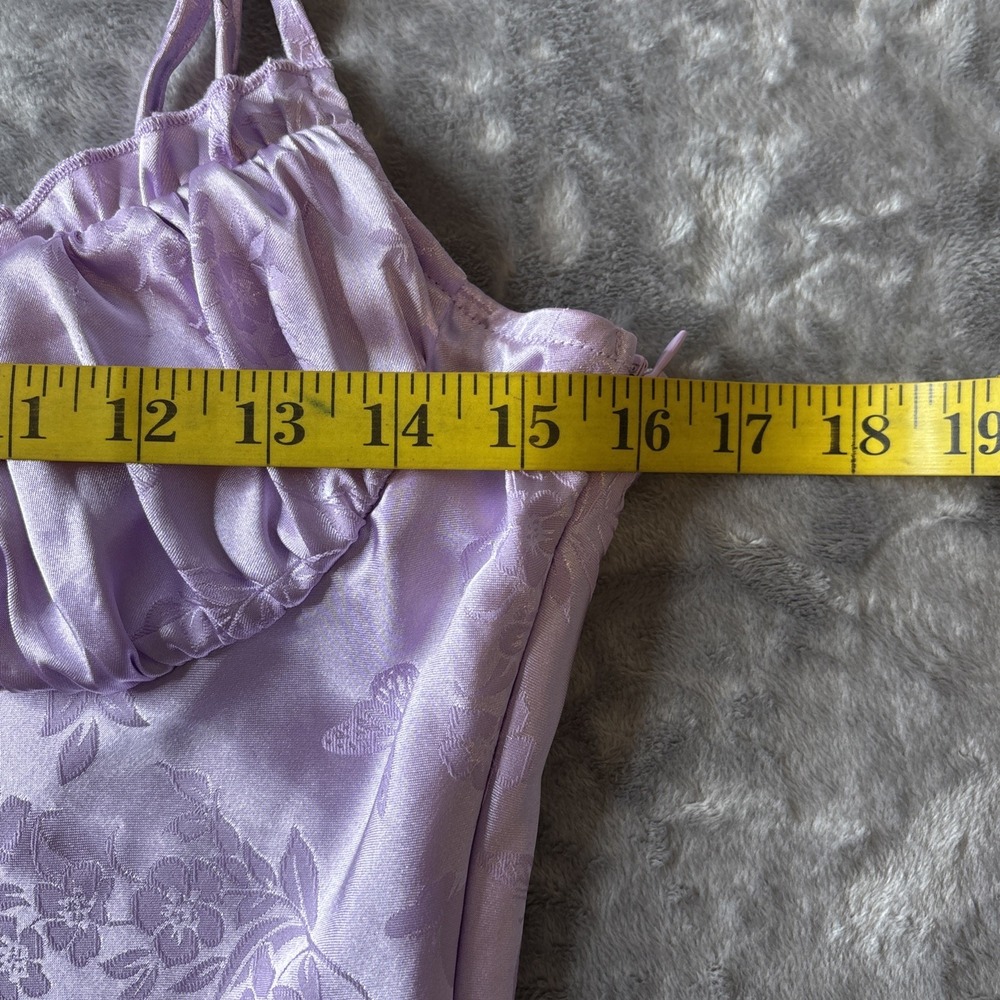 LA Hearts Dress Size Small Lilac Baby Doll Spaghetti Strap Y2K Mini Side Zip - Picture 14 of 16